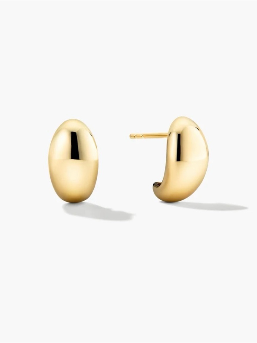 Mejuri Dome Huggies earrings in gold